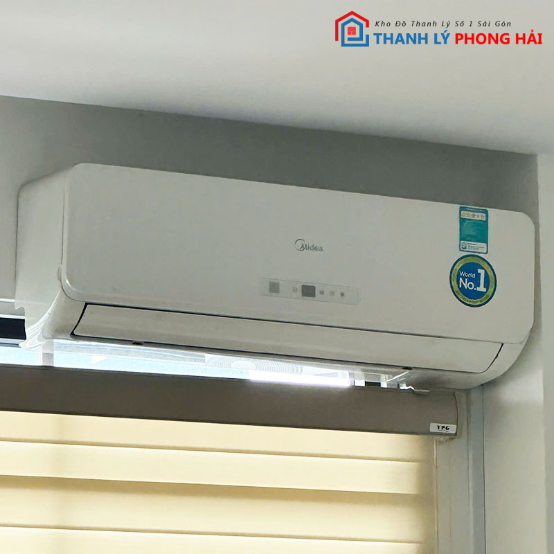 may-lanh-1hp-dan-lanh-midea-2 Máy Lạnh 1HP Dàn Lạnh Midea Kết Hợp Dàn Nóng Reetech Cũ