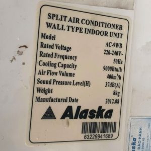 Máy Lạnh 1HP Gồm Dàn Lạnh Alaska - Dàn Nóng Reetech Cũ