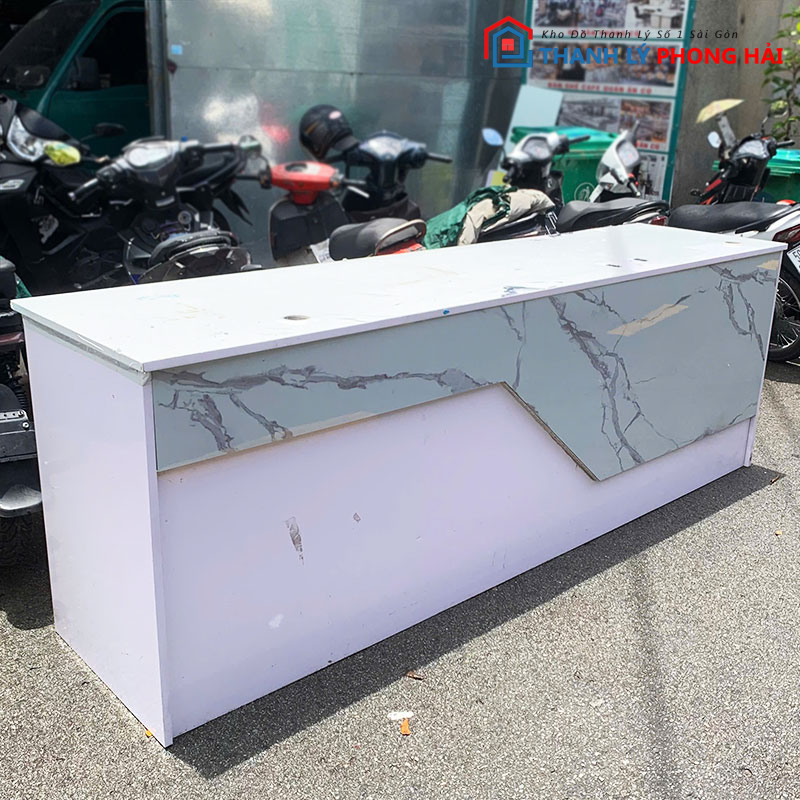 quay-le-tan-hoa-tiet-van-da-cu-2 Quầy Lễ Tân Họa Tiết Vân Đá Cũ