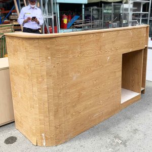 Quầy Lễ Tân Thiết Kế Bo Cong 2m1 Cũ