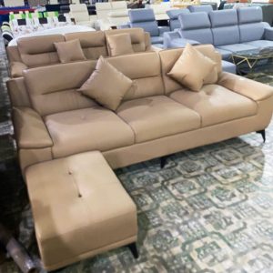 Sofa Bọc Da Chống Mực Kèm Đôn Gối Mới 99% (Nhiều Màu)