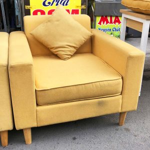 Sofa Đơn Vải Bố Kèm Gối Cũ