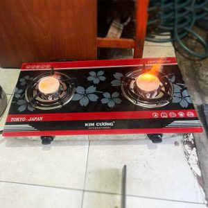 Trọn Bộ Bếp Gas Đôi Kim Cương Kèm Bình Gas Cũ