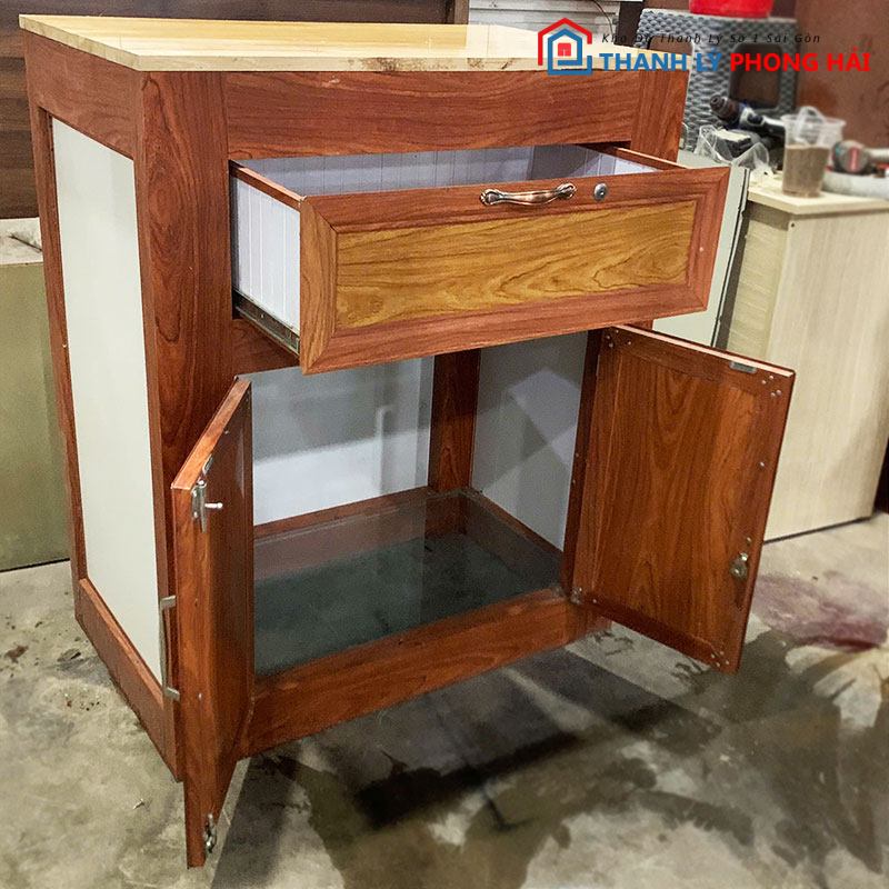tu-bep-dung-gao-mat-da-90cm-cu-1 Tủ Bếp Đựng Gạo Mặt Đá 90cm Cũ