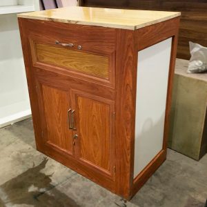 Tủ Bếp Đựng Gạo Mặt Đá 90cm Cũ
