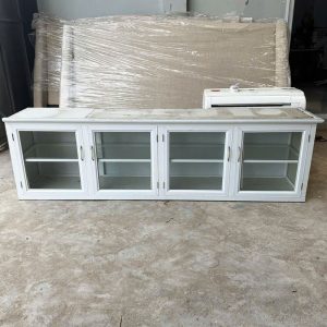 Tủ Bếp Treo 4 Cánh 2m12 Bằng Nhôm Cũ