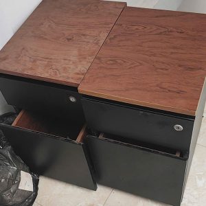 Tủ Cabin 2 Ngăn Kéo Màu Đen Cũ