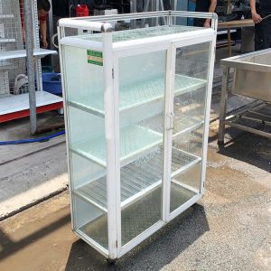 Tủ Chén Nhôm Kính 80cm Cũ