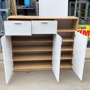 Tủ Dép Gỗ MDF 3 Cánh 1m4 Cũ