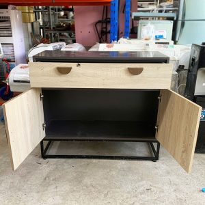 Tủ Đựng Đồ 1m Khung Sắt Mặt Gỗ MDF Cũ