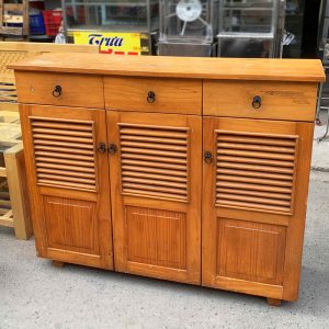Tủ Giày Dép 1m2 Gỗ Tự Nhiên Cũ