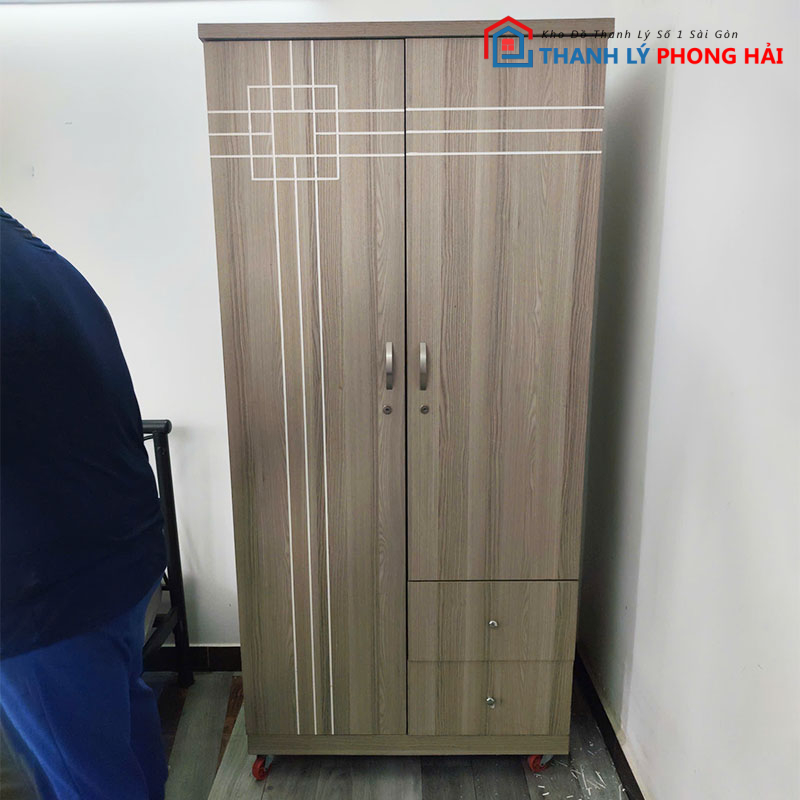 tu-go-mdf-2-canh-don-gian-hien-dai-cu Tủ Gỗ MDF 2 Cánh Đơn Giản Hiện Đại Cũ