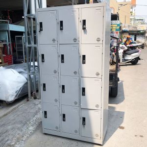 Tủ Locker 90cm Bằng Sắt 12 Ngăn Cũ
