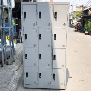 Tủ Locker 90cm Bằng Sắt 12 Ngăn Cũ