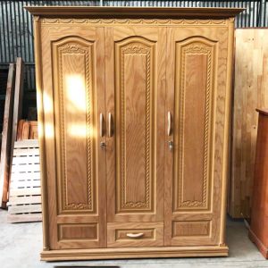 Tủ Quần Áo 3 Cánh Phủ Sồi Mới 99% (Nhiều Mẫu)