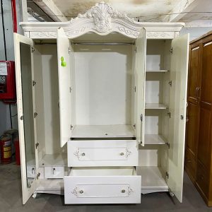 Tủ Quần Áo 4 Cánh Hoàng Gia Phong Cách Châu Âu Cũ
