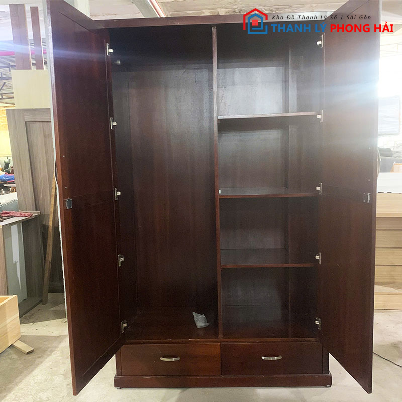 tu-quan-ao-go-tu-nhien-1m2-1 Tủ Quần Áo Gỗ Tự Nhiên 1m2 Cao Cấp Cũ
