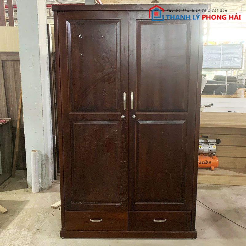 tu-quan-ao-go-tu-nhien-1m2-2 Tủ Quần Áo Gỗ Tự Nhiên 1m2 Cao Cấp Cũ