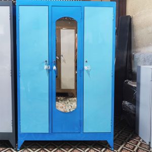 Tủ Quần Áo Sắt 3 Cánh Kèm Gương Mới 99% (Nhiều Màu)