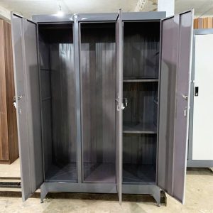 Tủ Quần Áo Sắt 3 Cánh Kèm Gương Mới 99% (Nhiều Màu)