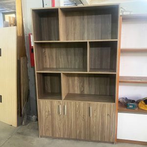 Tủ Trưng Bày Kèm Kệ Gỗ MDF 1m2 Cũ