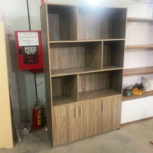 Tủ Trưng Bày Kèm Kệ Gỗ MDF 1m2 Cũ