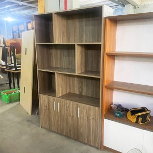 Tủ Trưng Bày Kèm Kệ Gỗ MDF 1m2 Cũ