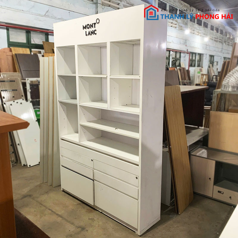 tu-trung-bay-san-pham-mont-lanc-cu-3 Tủ Trưng Bày Sản Phẩm Mont Lanc 1m5 Cũ