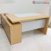 Bàn Giám Đốc 1m6 Phối Trắng Gỗ MDF Cũ
