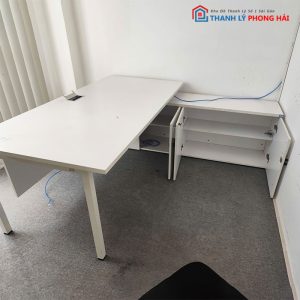 Bàn Giám Đốc 1m8 Kèm Bửng Và Tủ Hồ Sơ Cũ