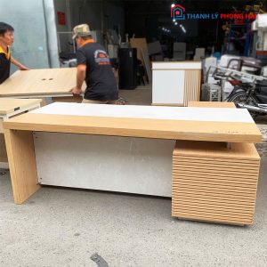Bàn Giám Đốc 2m Gỗ MDF Góc L Cũ