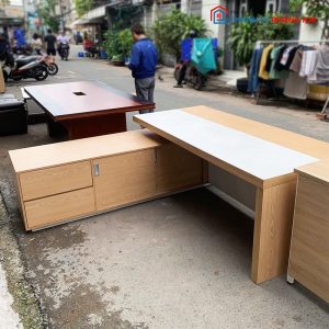 Bàn Giám Đốc 2m Gỗ MDF Góc L Cũ