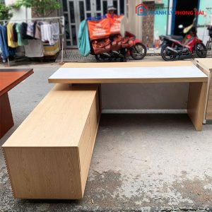 Bàn Giám Đốc 2m Gỗ MDF Góc L Cũ