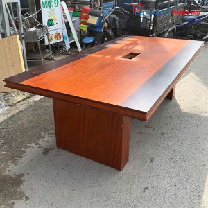 Bàn Họp Gỗ Công Nghiệp 2m4 Cũ
