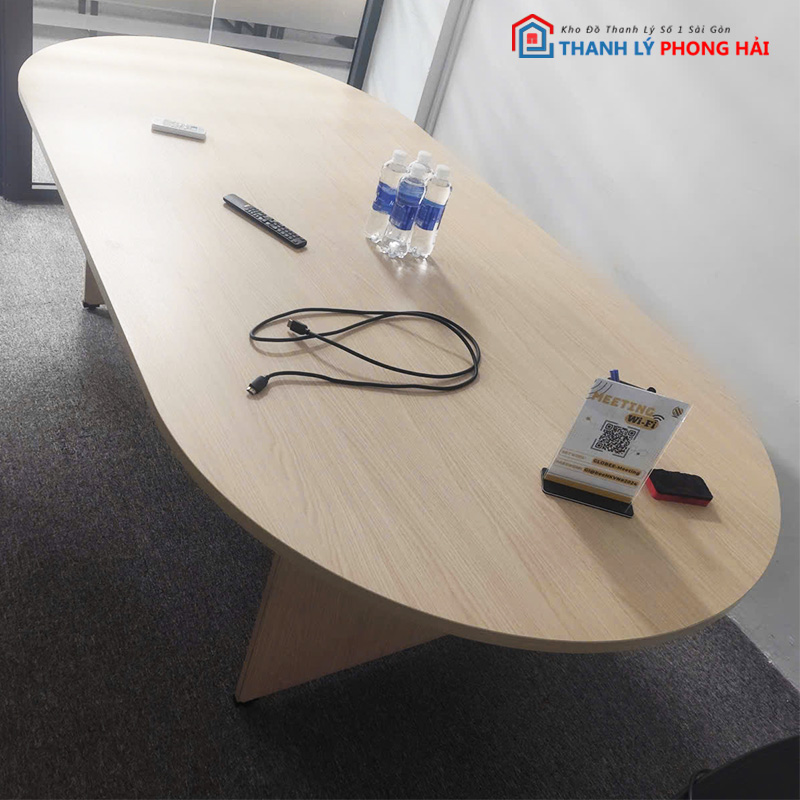 ban-hop-oval-go-mdf-cu-1-1 Bàn Họp Oval Gỗ MDF Cũ