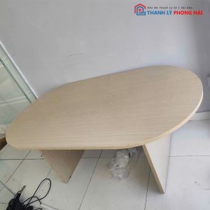 Bàn Họp Oval Gỗ MDF Cũ