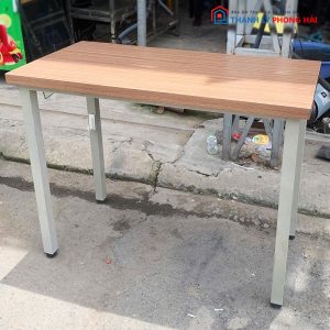 Bàn Làm Việc 1m Gỗ MDF Chân Sắt Hộp Cũ