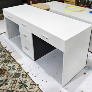 Bàn Làm Việc 2 Chỗ 1m7 Kèm Tủ Hồ Sơ Mới 99%