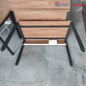 Bàn Làm Việc Chân Sắt Mặt Gỗ 1m2 Cũ