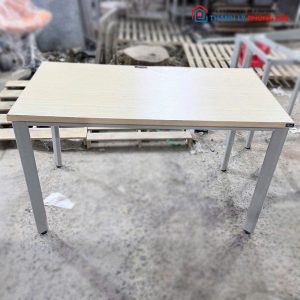 Bàn Làm Việc Chân Sắt Mặt Gỗ 1m2 Cũ (Nhiều Màu)
