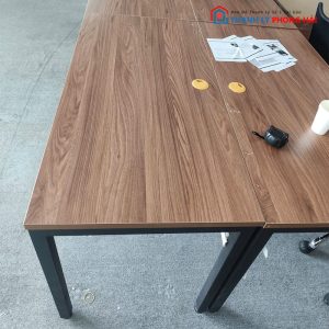Bàn Làm Việc Chân Sắt Mặt Gỗ 1m2 Cũ