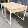 Bàn Làm Việc Đôi 1m2 Khung Sắt Cũ