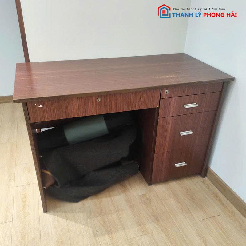 ban-lam-viec-go-mdf-kem-hoc-tu-1-1 Bàn Làm Việc Gỗ MDF Kèm Hộc Tủ Hồ Sơ Cũ (Nhiều Màu)