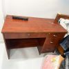 Bàn Làm Việc Gỗ MDF Kèm Hộc Tủ Hồ Sơ Cũ