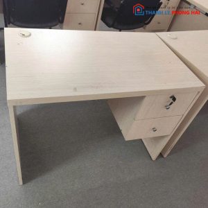 Bàn Làm Việc Gỗ MDF Cũ Kèm Hộc Tủ Treo