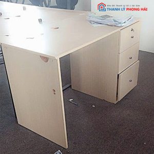Bàn Làm Việc Liền Tủ Cabin 1m2 Gỗ MDF Cũ
