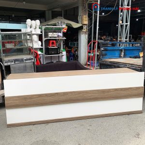 Bàn Quầy Gỗ MDF 2m4 Kiểu Cải Ngang Cũ