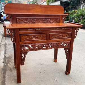Bàn Thờ 2 Tầng 1m47 Gỗ Căm Xe Gõ Đỏ Cũ