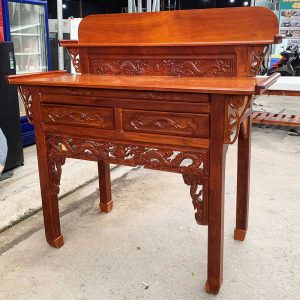 Bàn Thờ 2 Tầng 1m47 Gỗ Căm Xe Gõ Đỏ Cũ