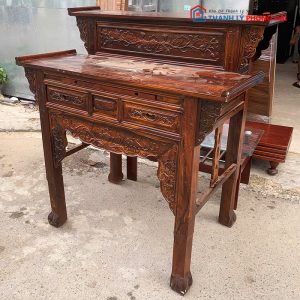 Bàn Thờ Gỗ 1m27 Thiết Kế 2 Tầng Cũ